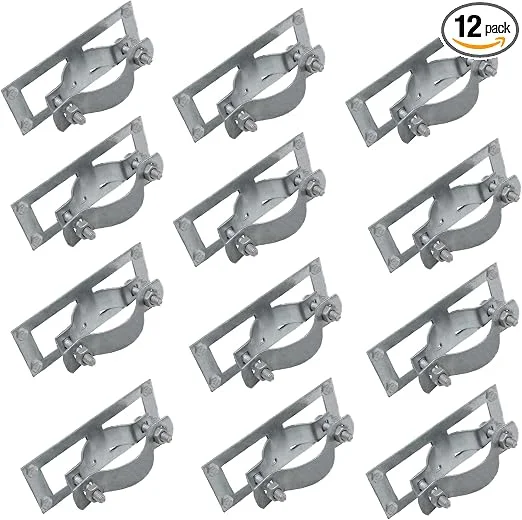 SupConn steel-to-wood fence brackets for metal posts, 12-pack