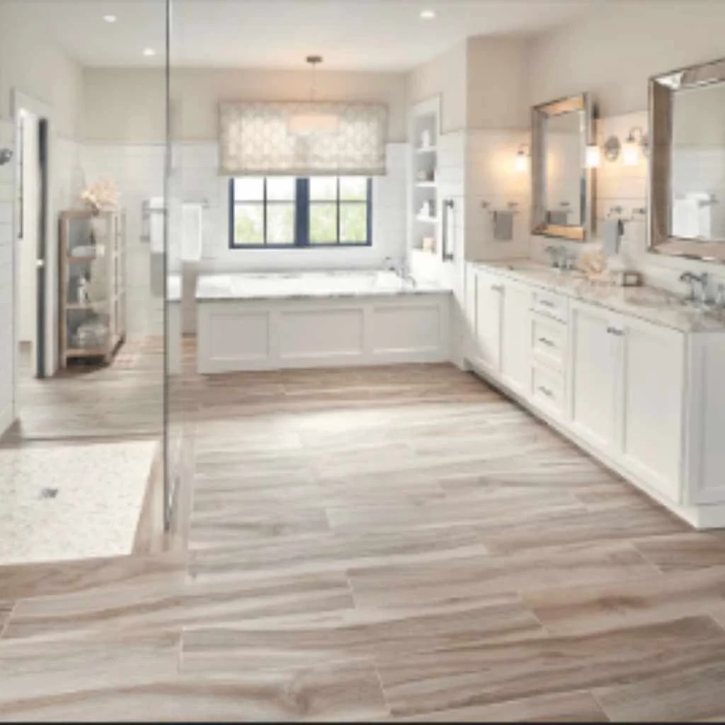 Comparing Ash Wood Look Tile to Natural Ash Wood