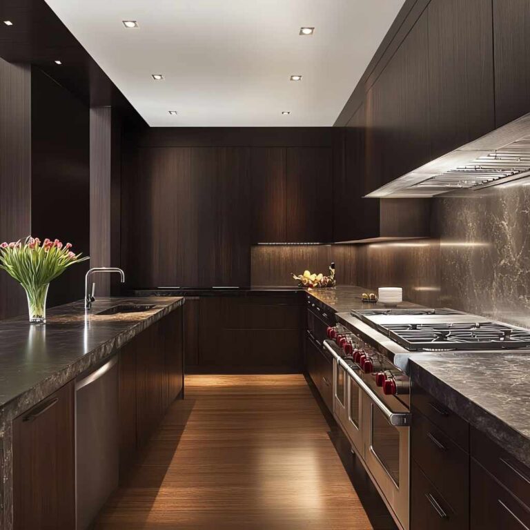 Black and Wood Kitchen Ideas Timeless Look
