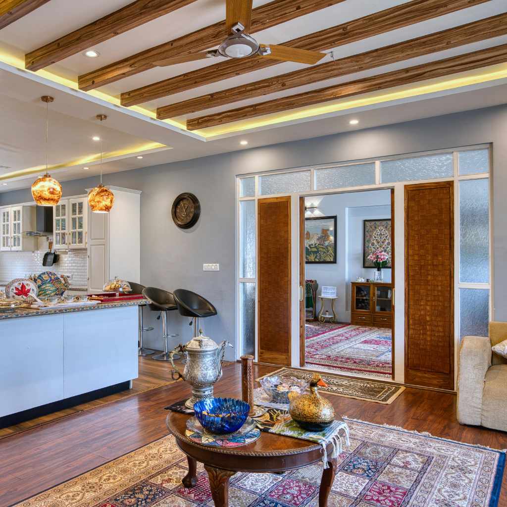 Examples of Black and Wood Living Room Styles