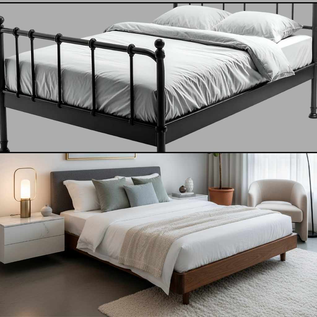 Metal Bed Frame vs Wood Bed Frame