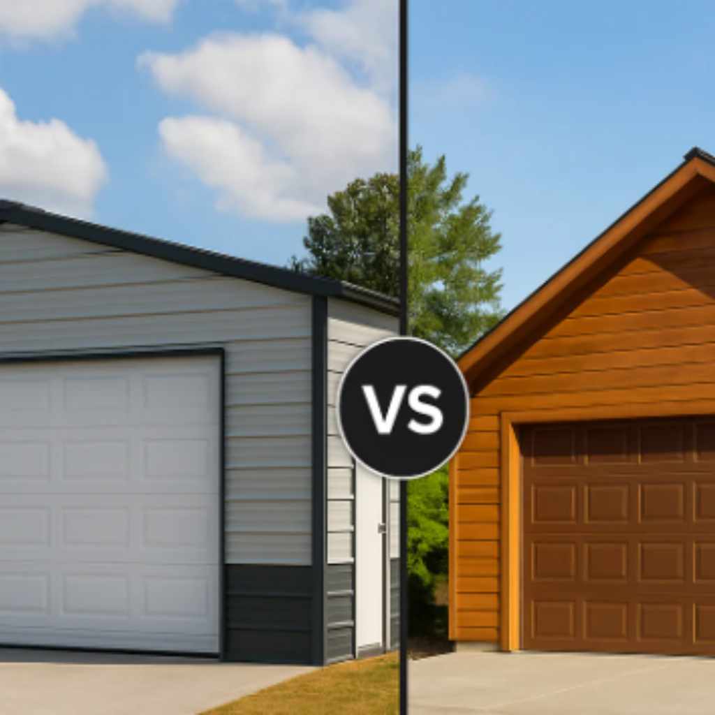 Metal Garage Versus Wood Garage