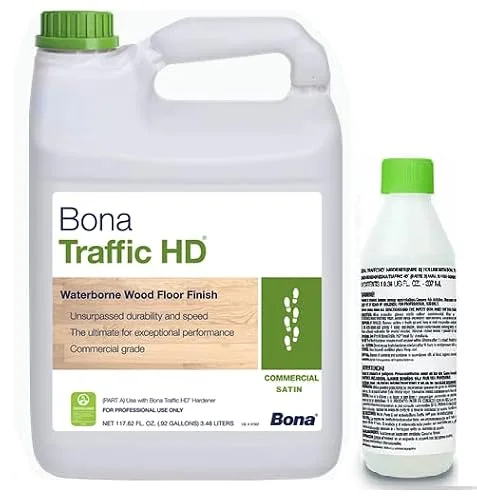 Bona Traffic HD commercial-grade waterborne wood floor finish