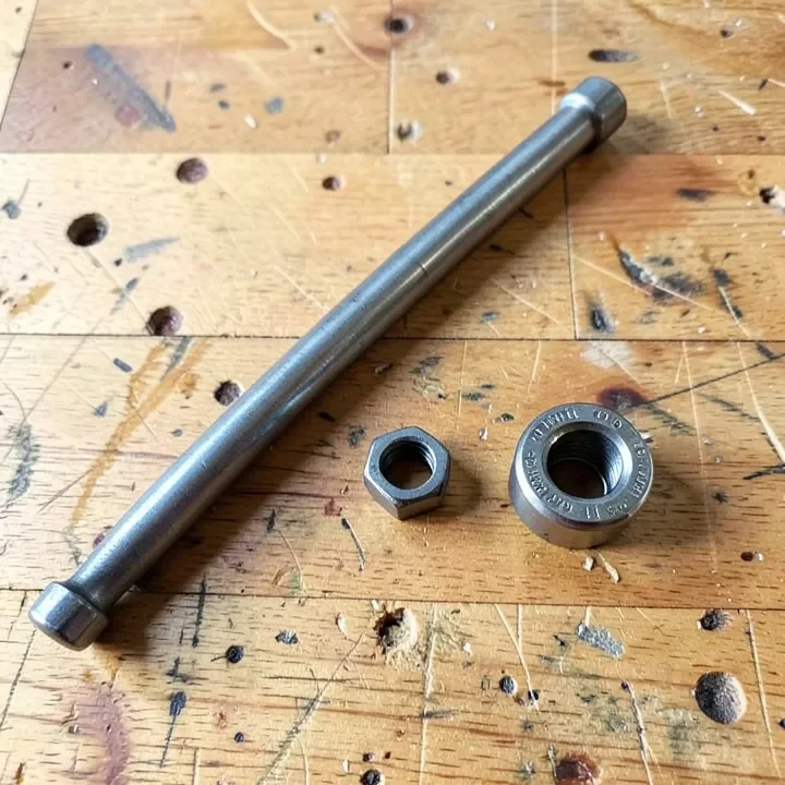 Socket extension bar, hex adapter, and magnetic bit holder used to build a DIY drill bit extension