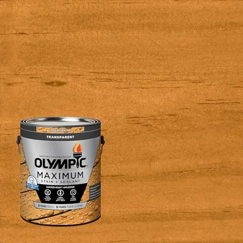 Olympic Maximum cedar transparent exterior wood stain and sealer