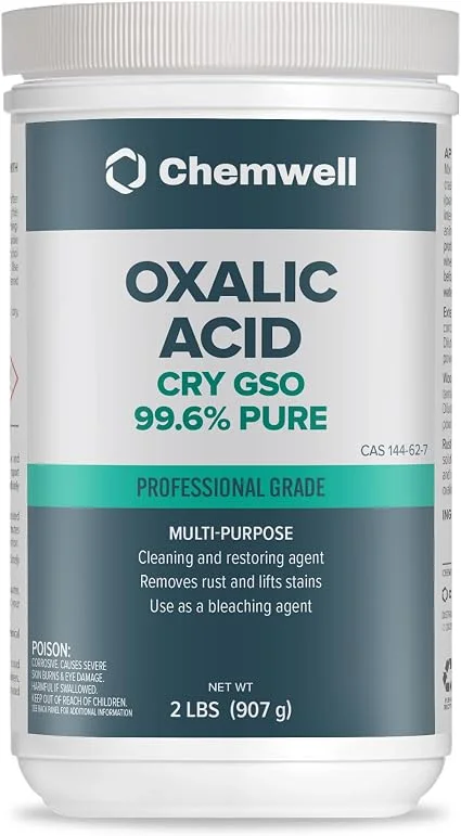 Oxalic acid wood bleach for deep water stains