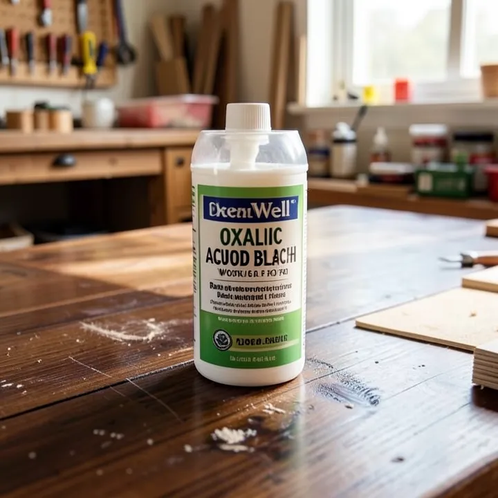 Chemwell oxalic acid wood bleach for dark hardwood floor stains