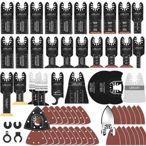 Oscillating multi-tool blade set