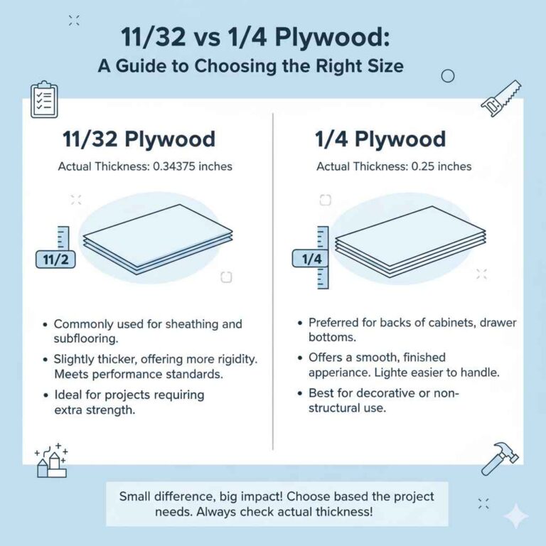 11/32 vs 1/4 Plywood: