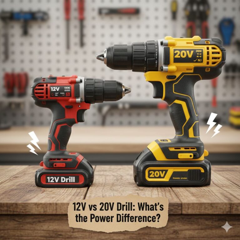 12V vs 20V Drill
