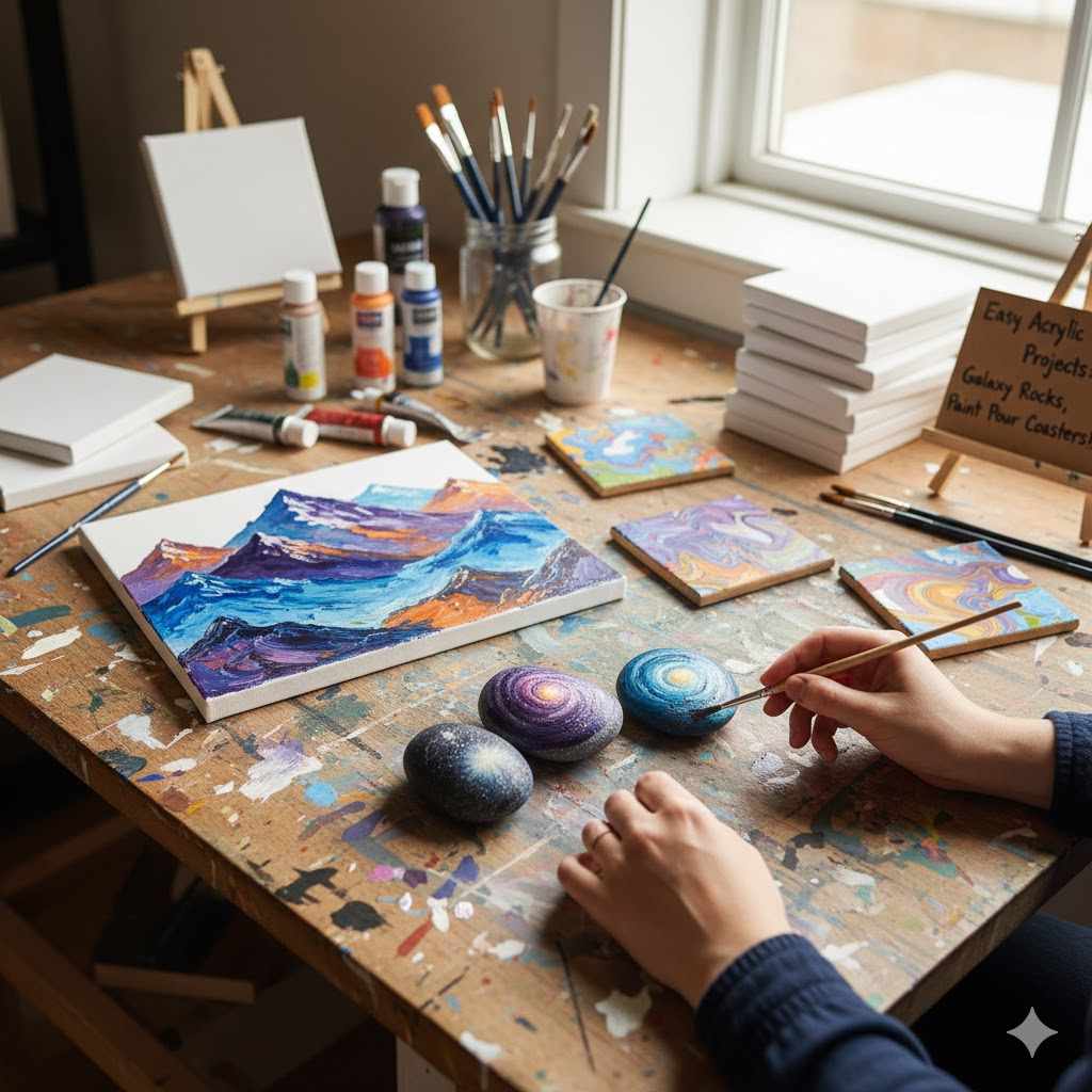 Acrylic Paint Ideas Easy