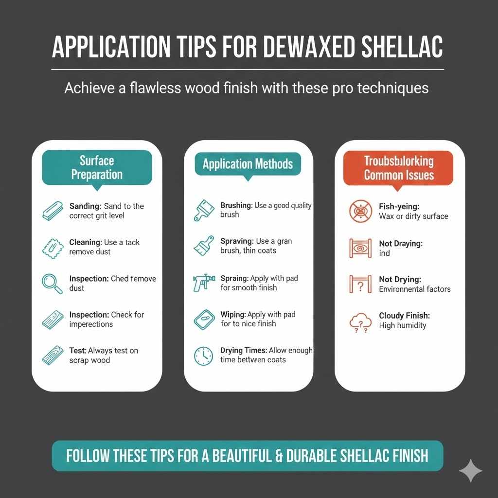 Application Tips for Dewaxed Shellac