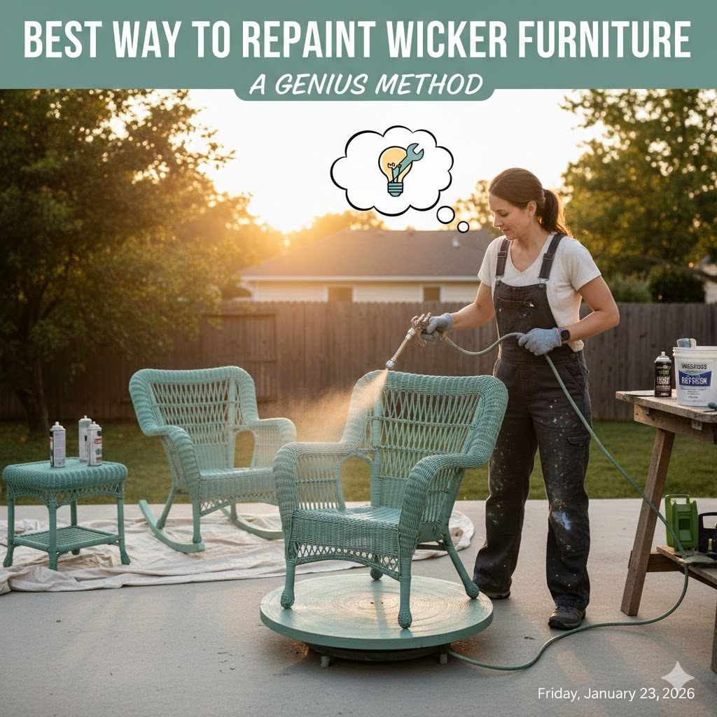 Best Way To Repaint Wicker Furniture