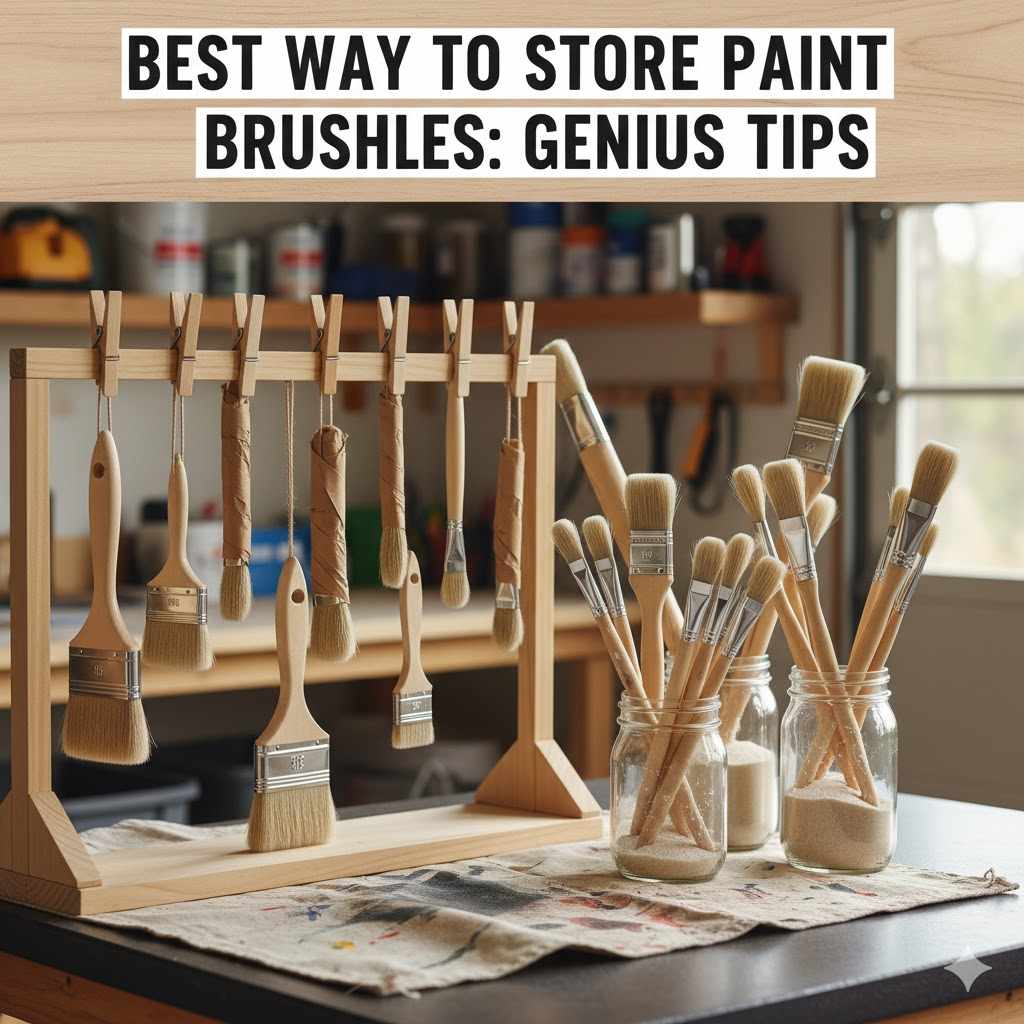 Best Way to Store Paint Brushes