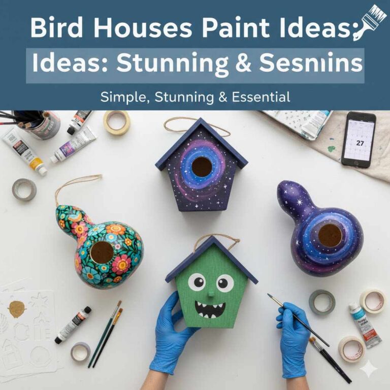 Bird Houses Paint Ideas