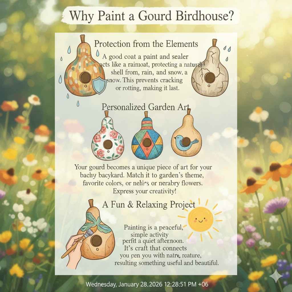 Why Paint a Gourd Birdhouse