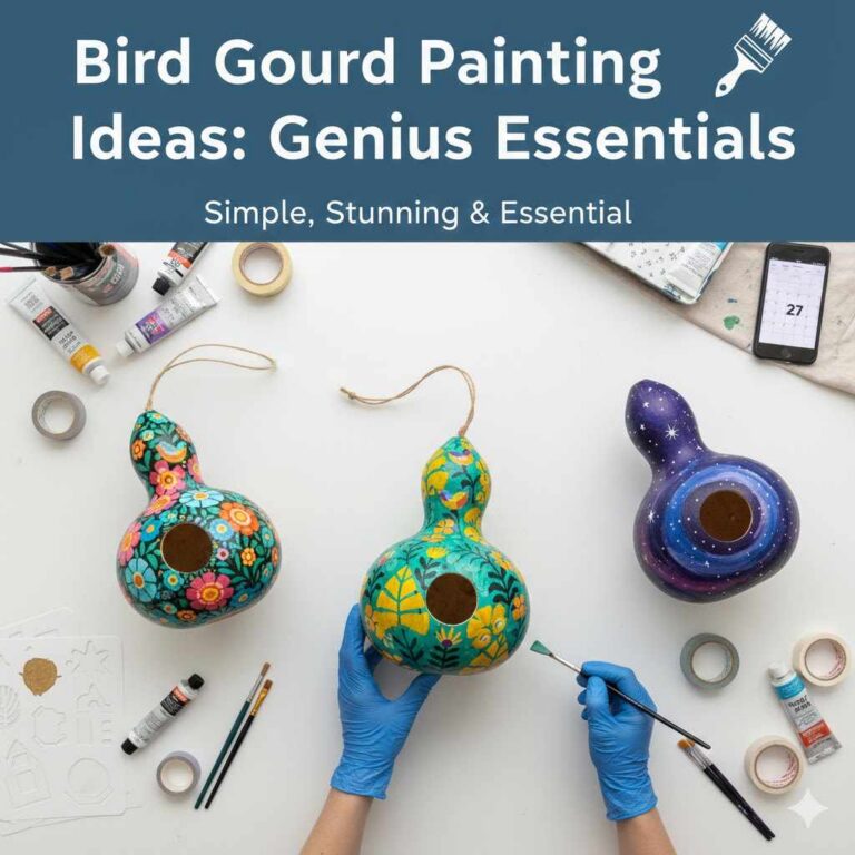 Birdhouse Gourd Painting Ideas