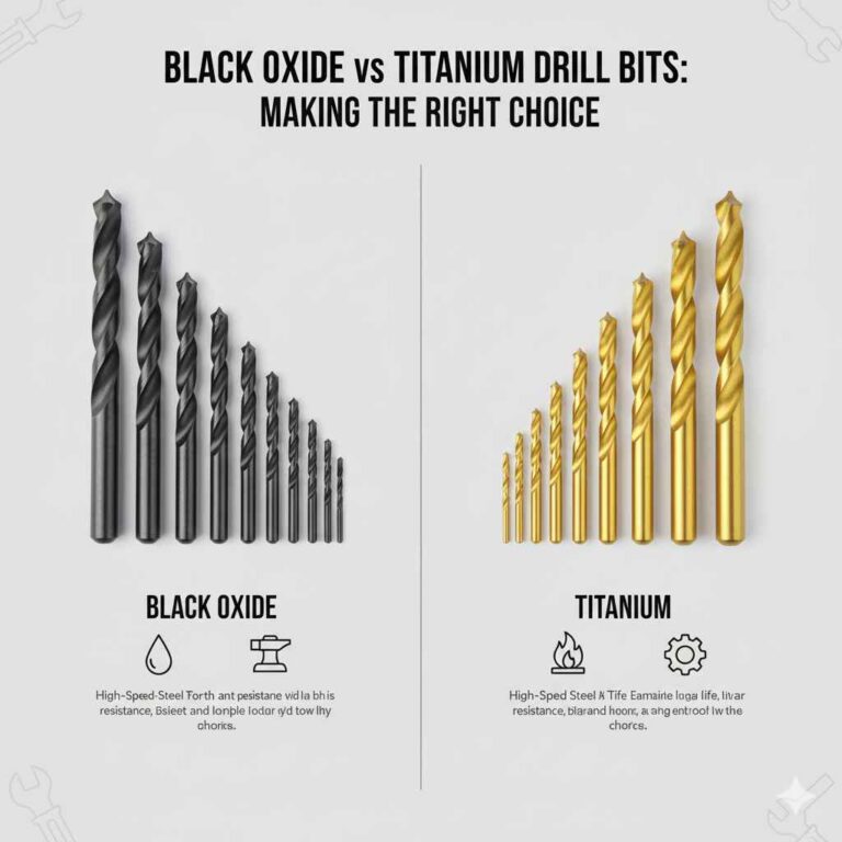 Black Oxide vs Titanium Drill Bits