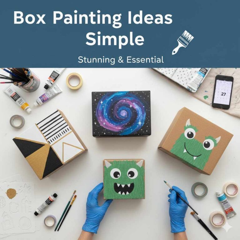 Box Painting Ideas Simple