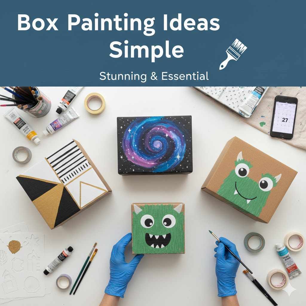 Box Painting Ideas Simple
