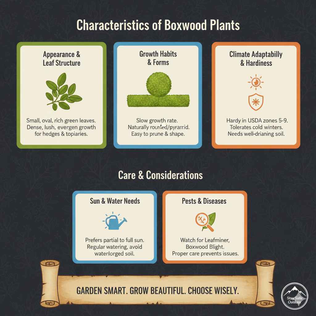 Characteristics of Boxwood Plants