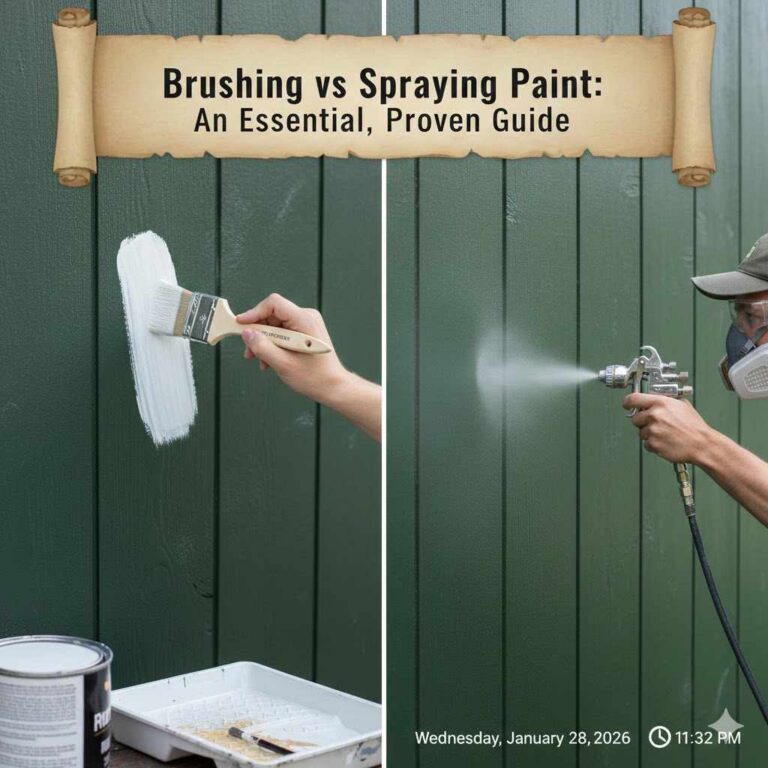 Brushing vs Spraying Paint