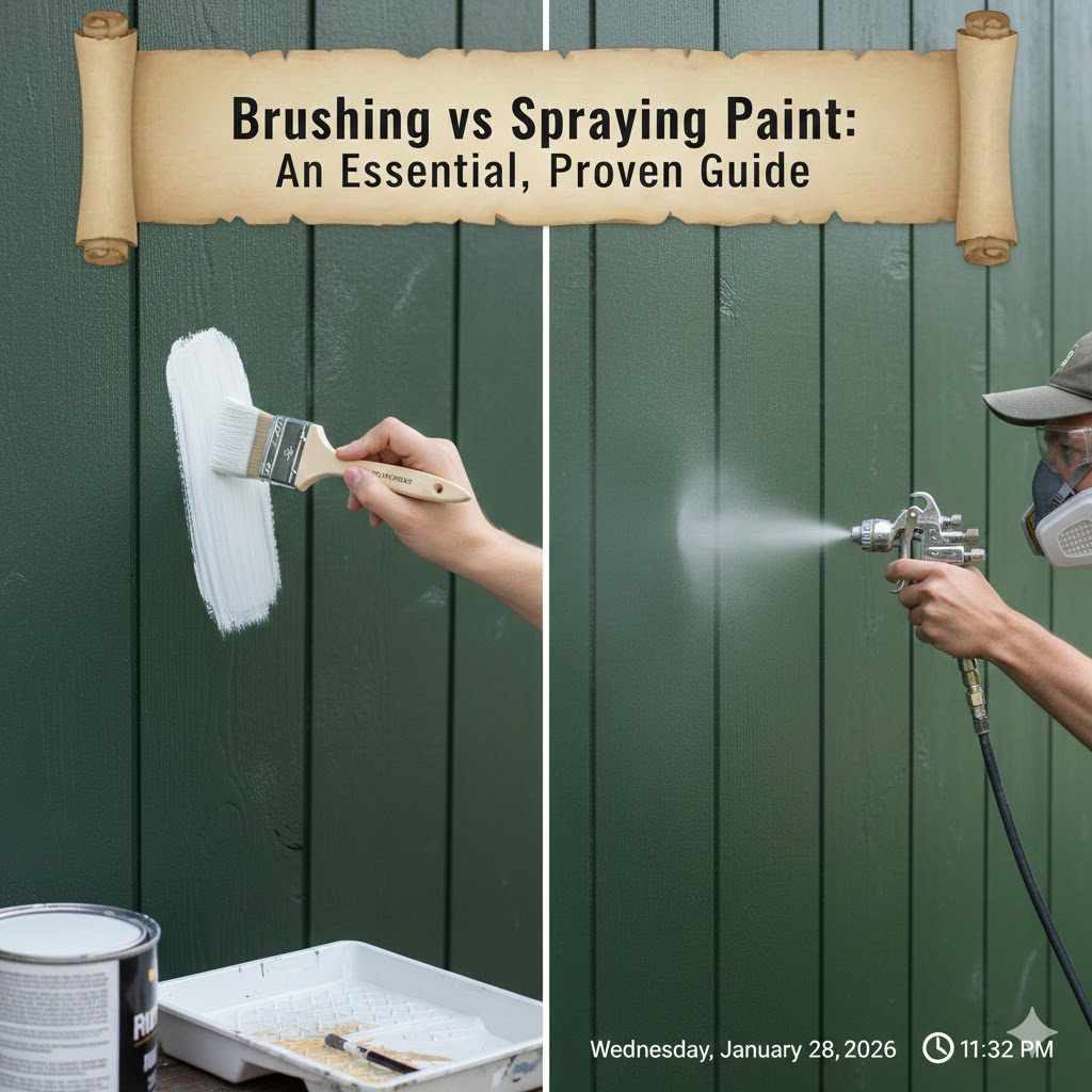 Brushing vs Spraying Paint
