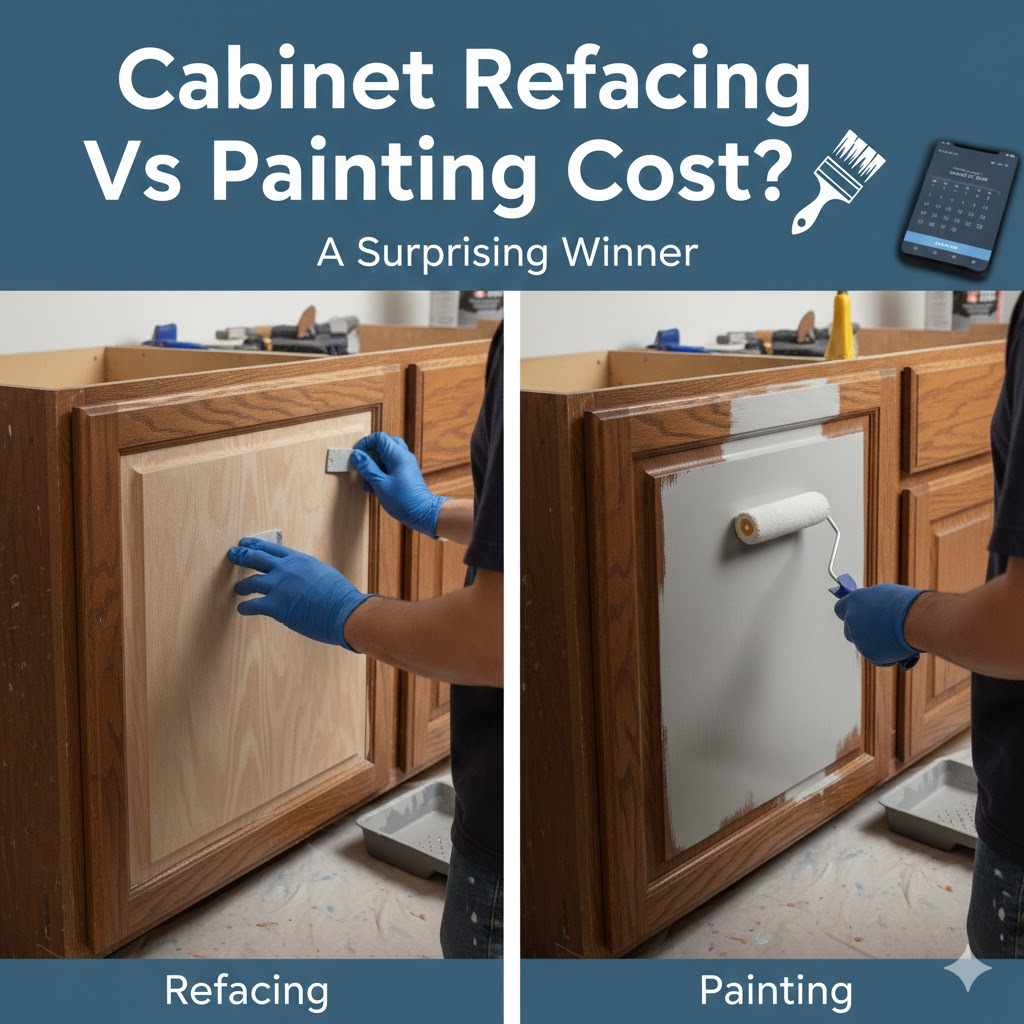 Cabinet Refacing Vs Painting Cost