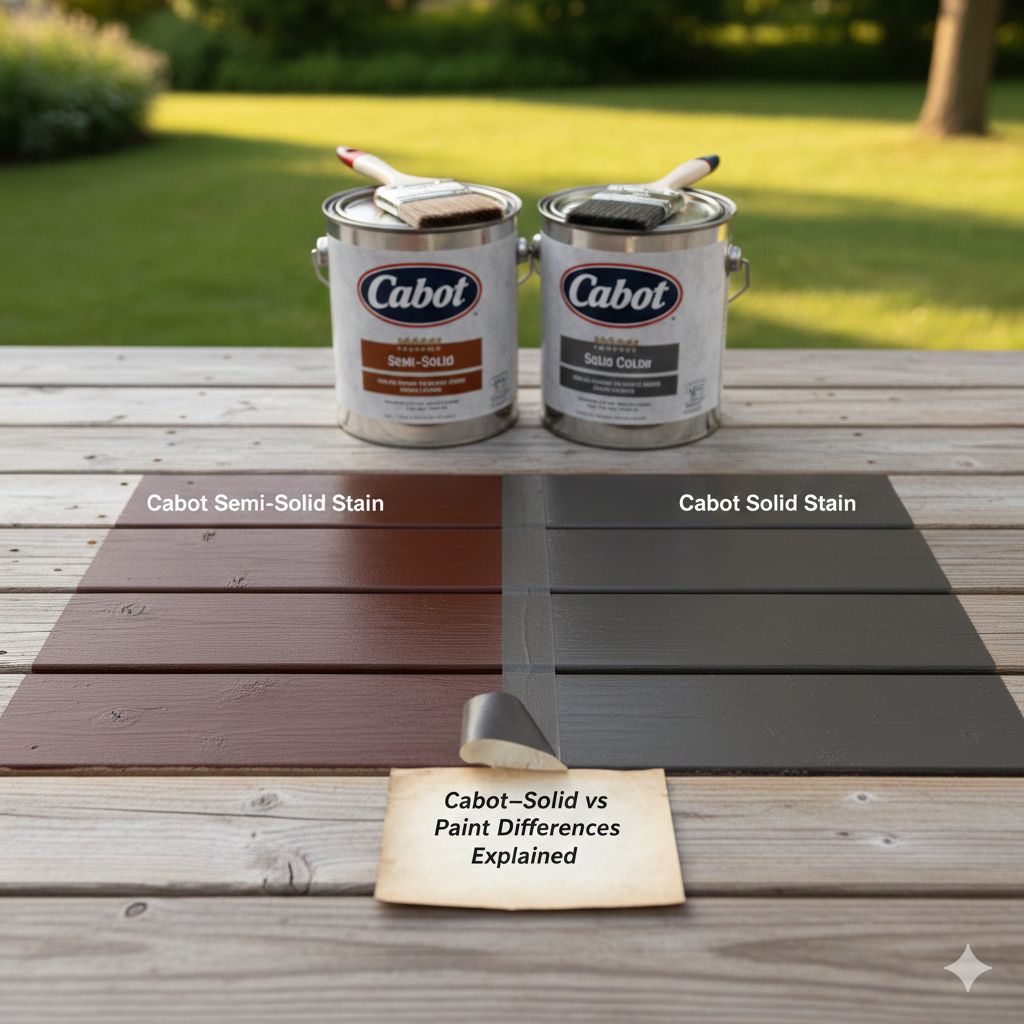 Cabot Semi-Solid vs Solid Stain