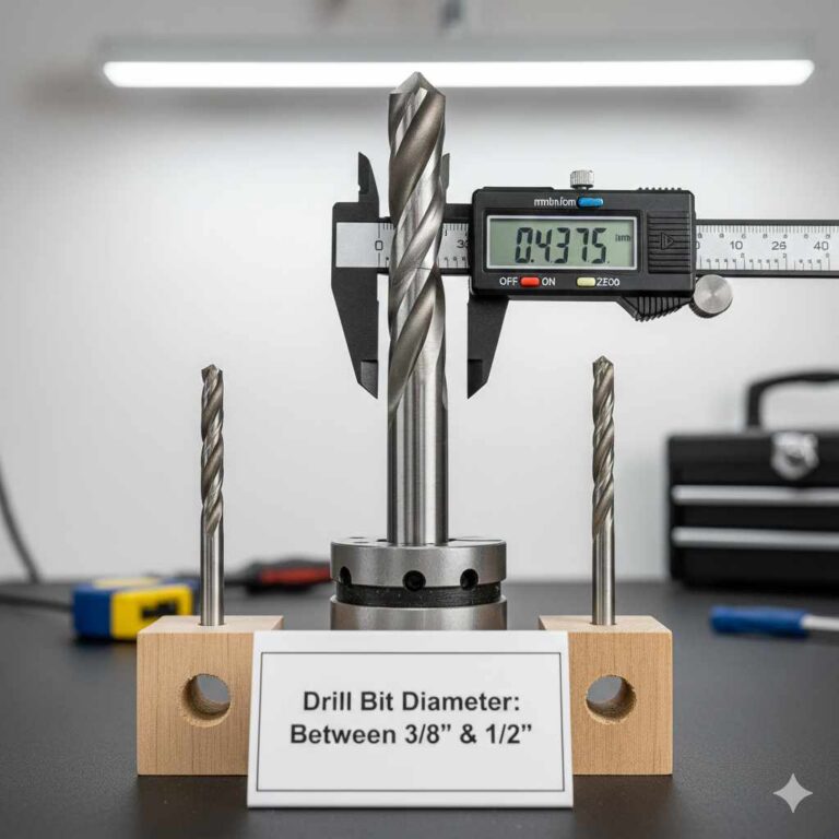 Drill Bit Between 3/8 and 1/2