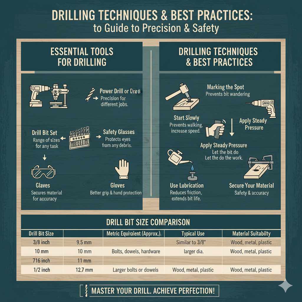 Drill Bit Size Comparison