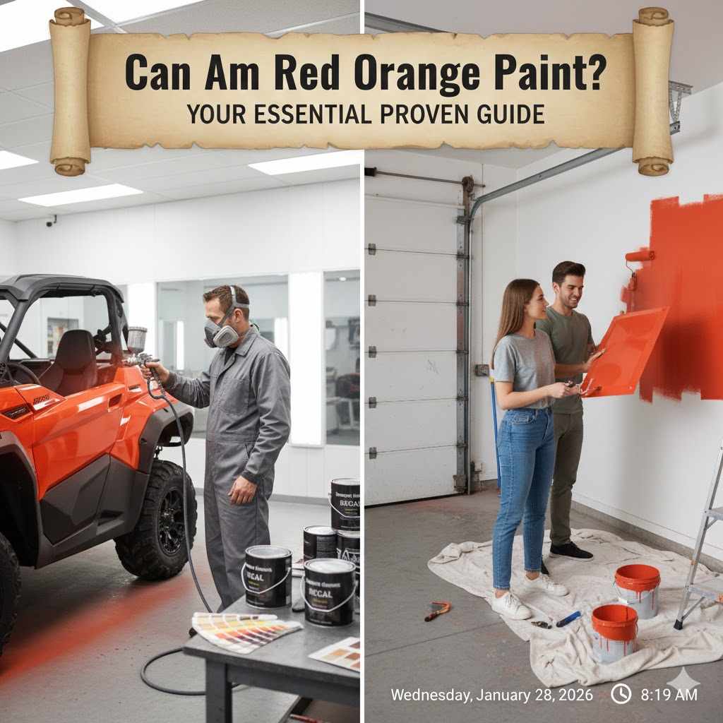 Can Am Red Orange Paint