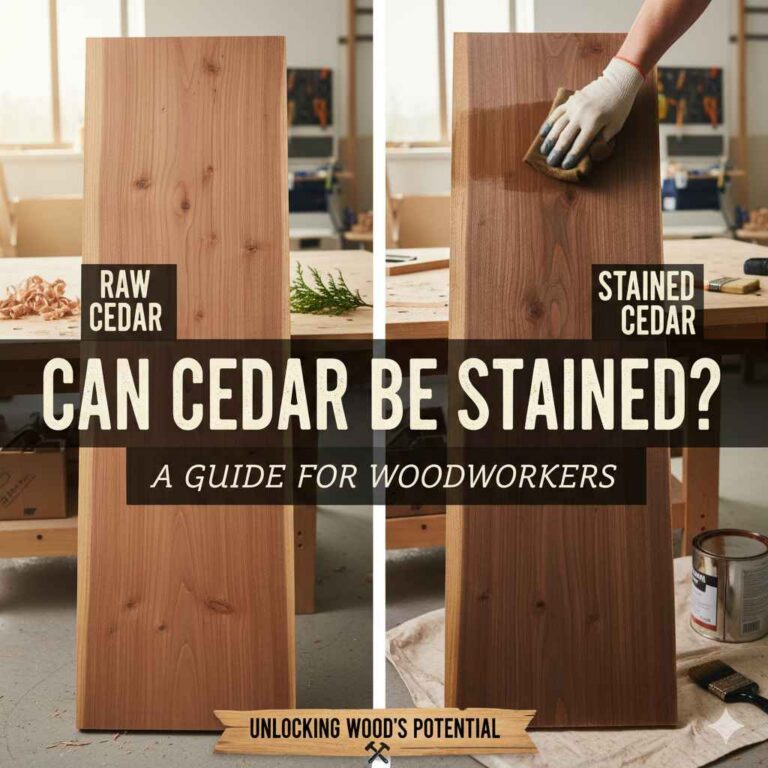 Can Cedar Be Stained