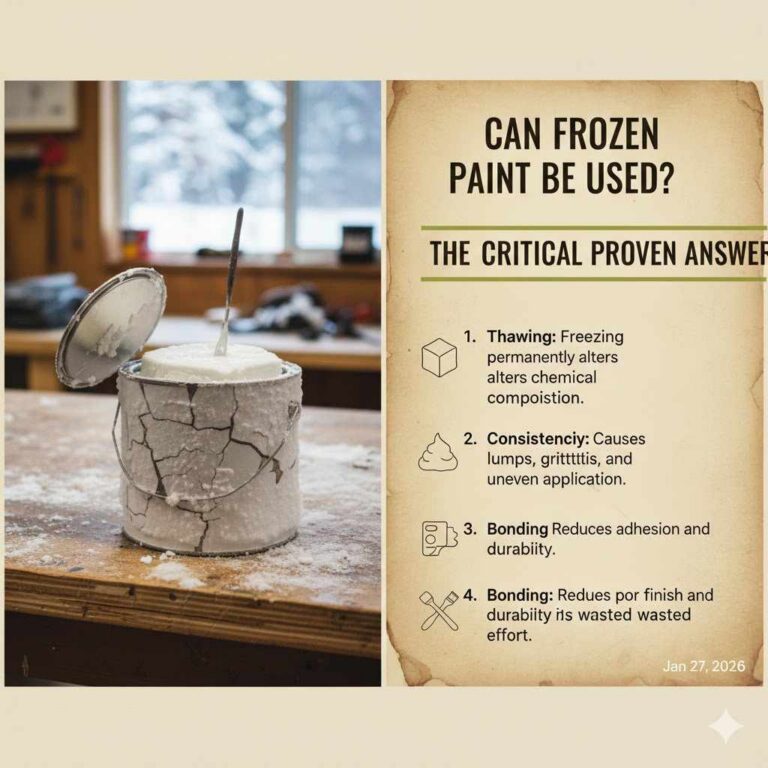 Can Frozen Paint Be Used