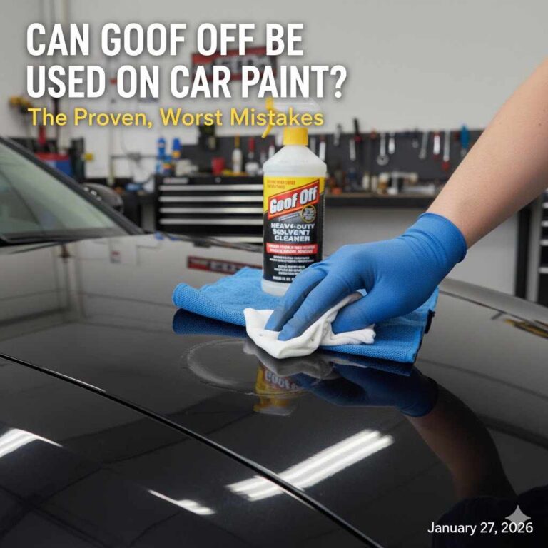 Can Goof Off Be Used On Car Paint