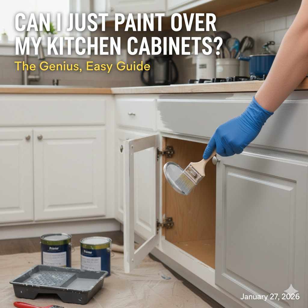 Can I Just Paint Over My Kitchen Cabinets