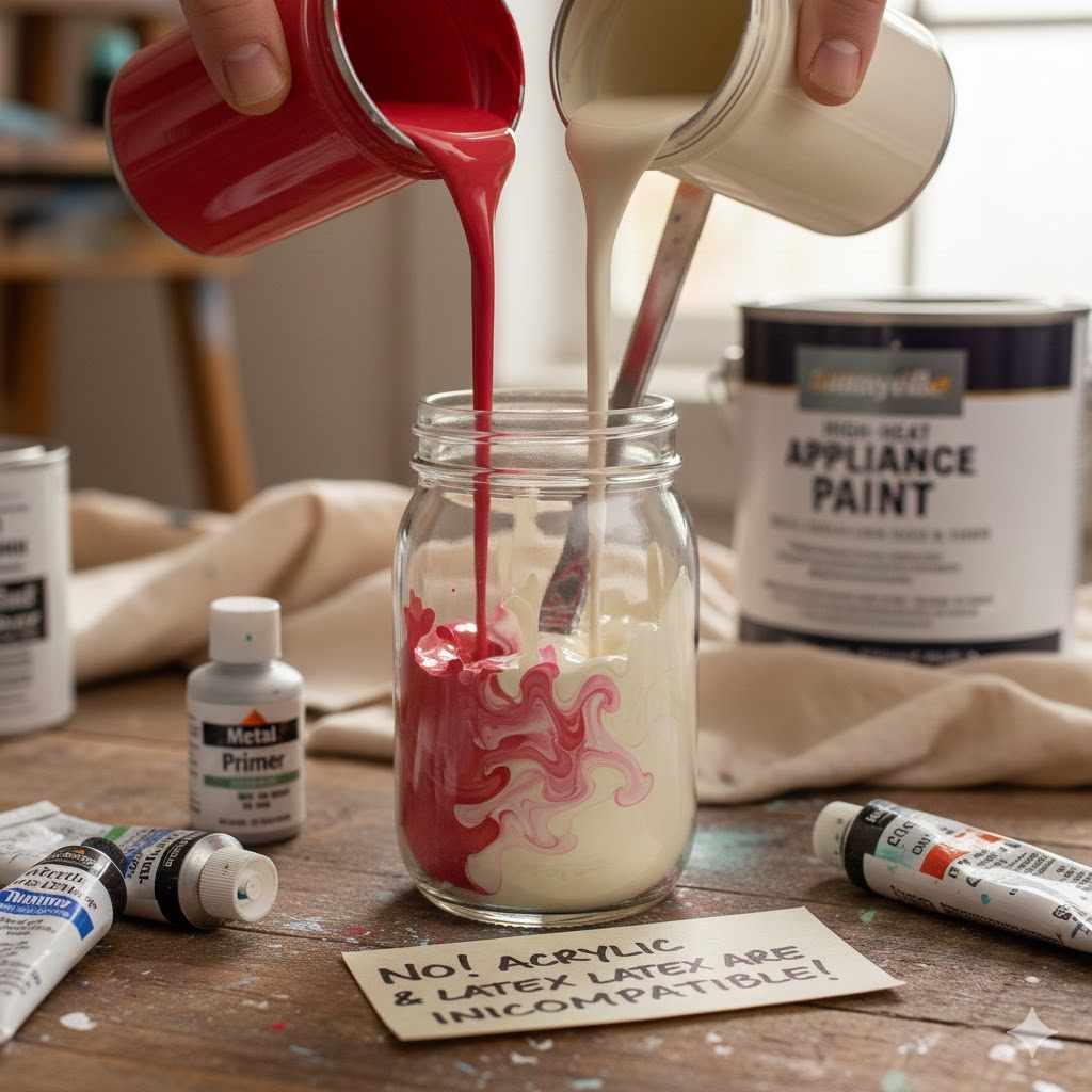 Can I Mix Acrylic Paint With Latex Paint