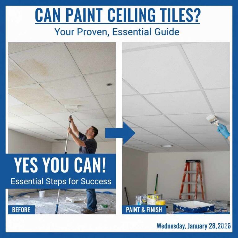 Can I Paint Ceiling Tiles