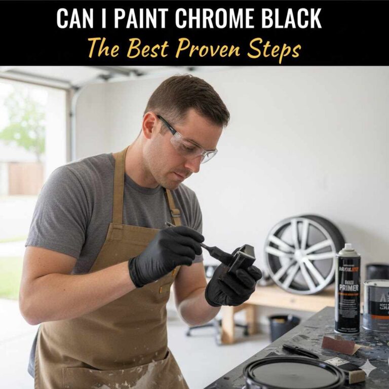 Can I Paint Chrome Black