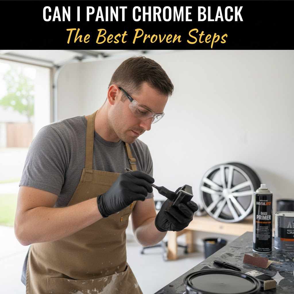 Can I Paint Chrome Black