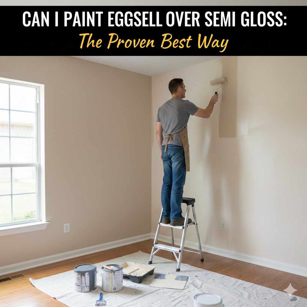 Can I Paint Eggshell Over Semi Gloss
