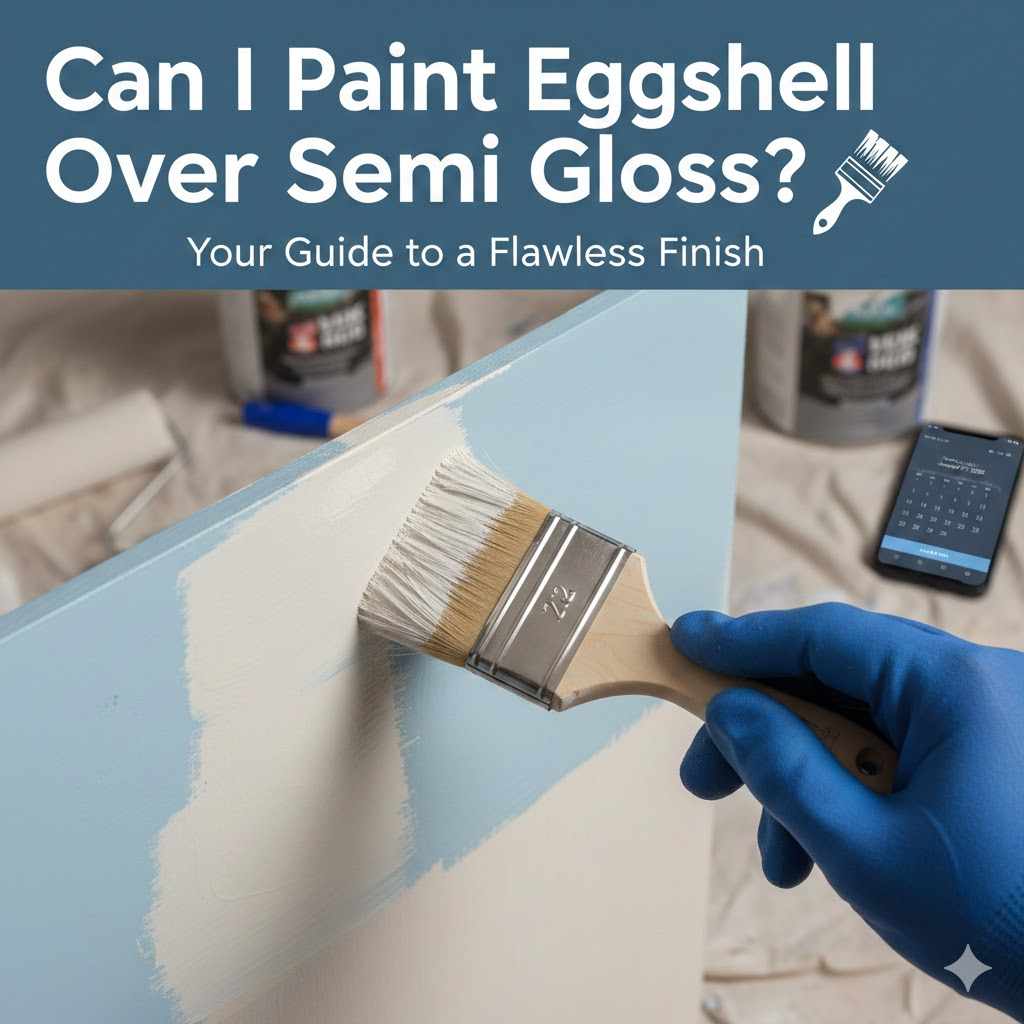 Can I Paint Eggshell Over Semi Gloss