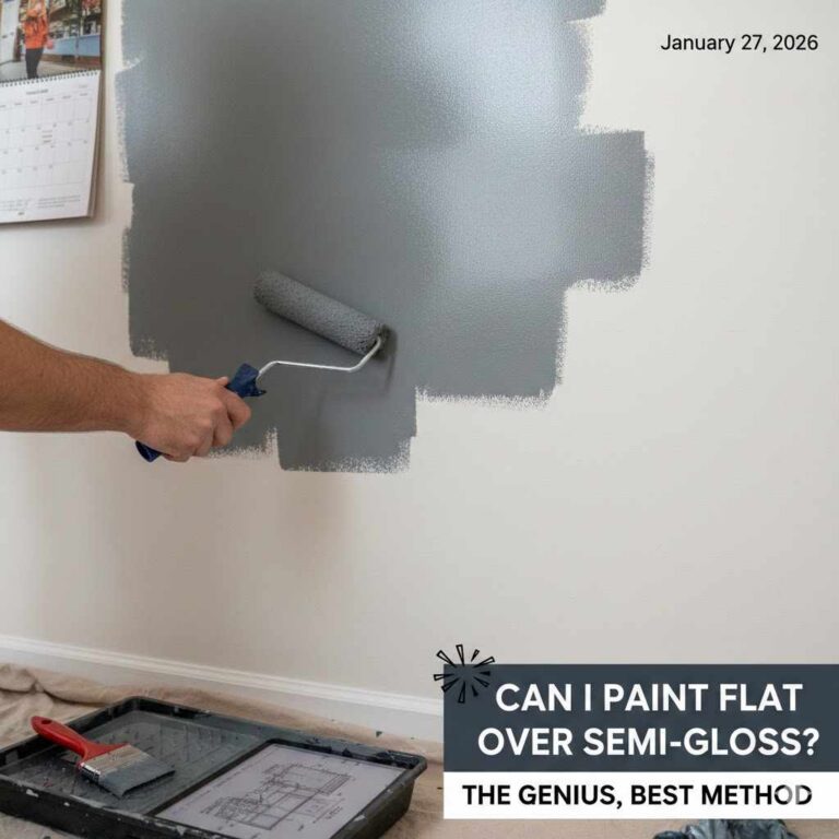 Can I Paint Flat Over Semi Gloss The Genius, Best Method
