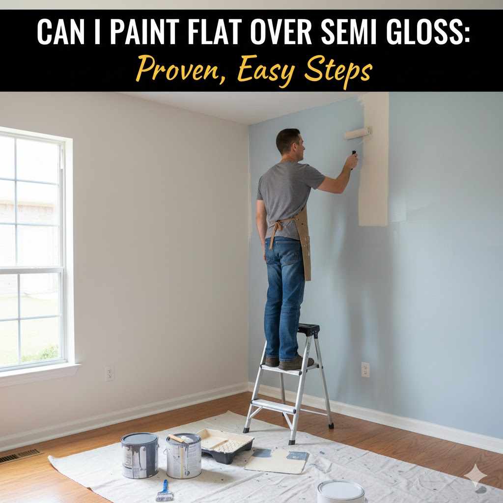 Can I Paint Flat Over Semi Gloss