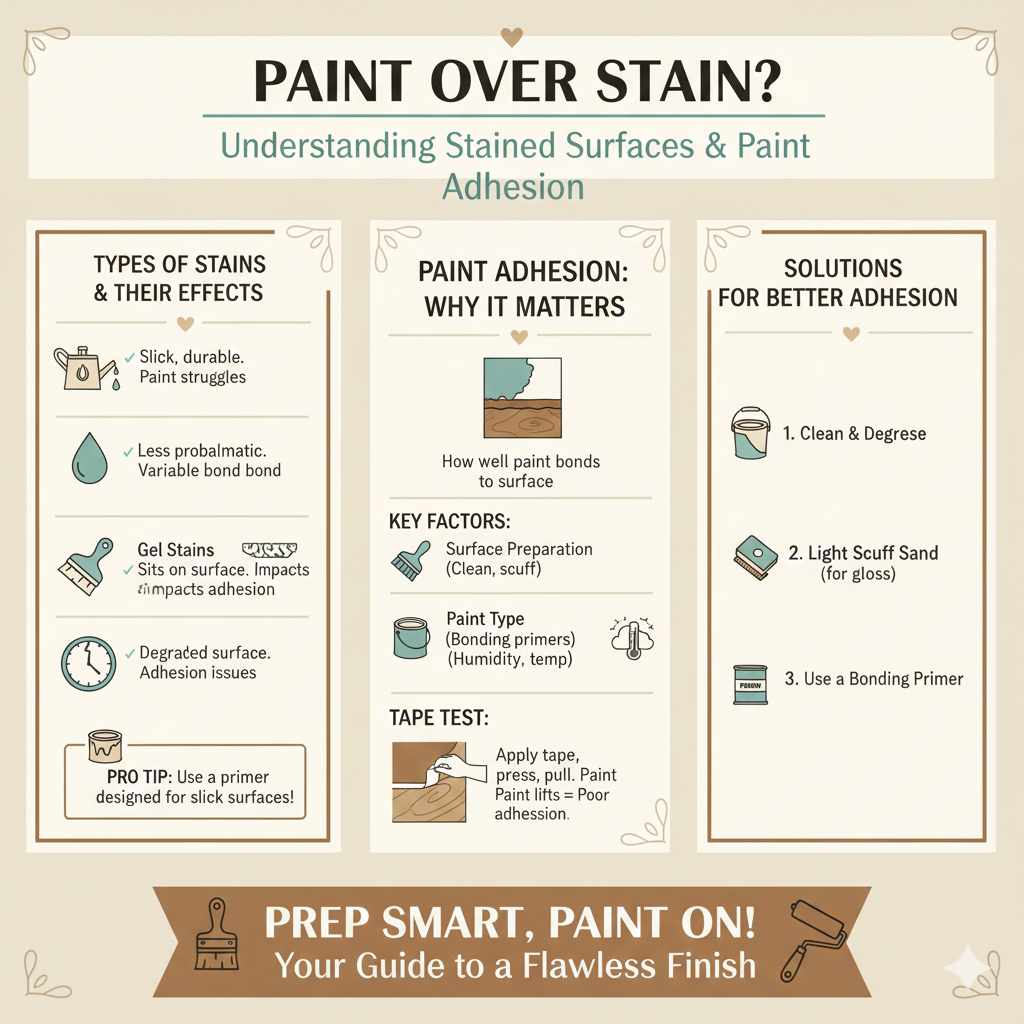 Understanding Stained Surfaces and Paint Adhesion