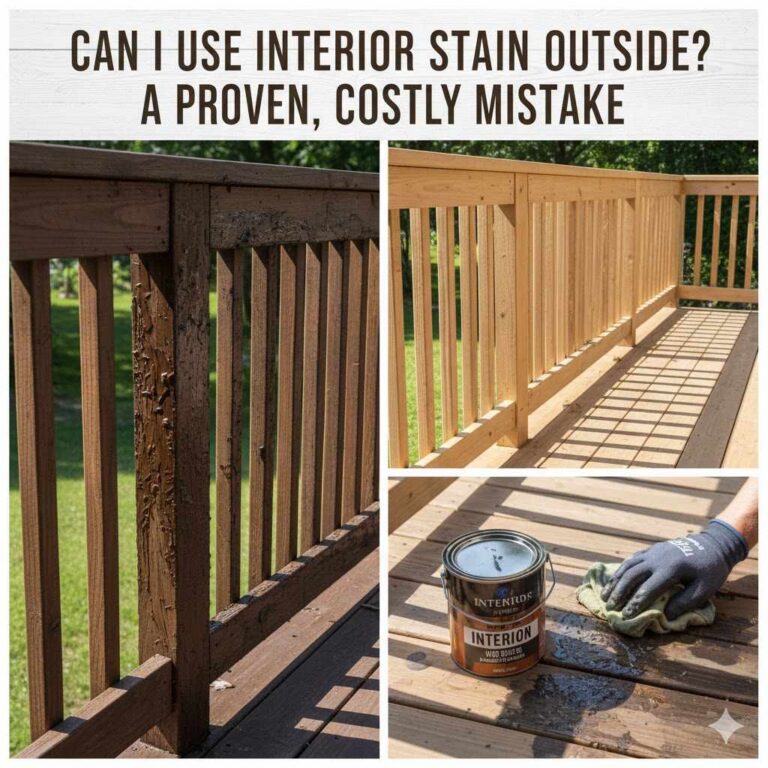 Can I Use Interior Stain Outside