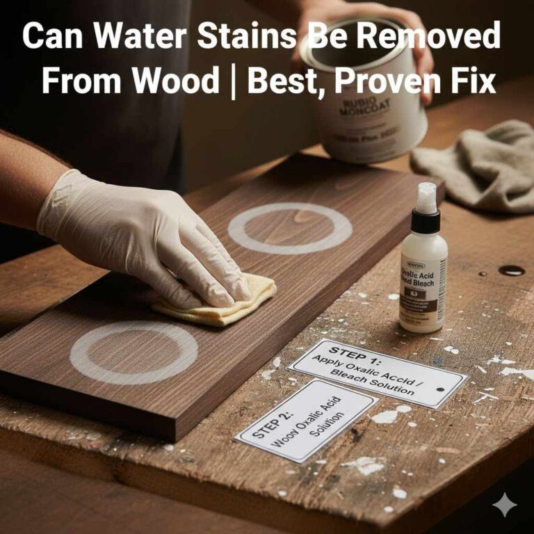 Can Water Stains Be Removed From Wood