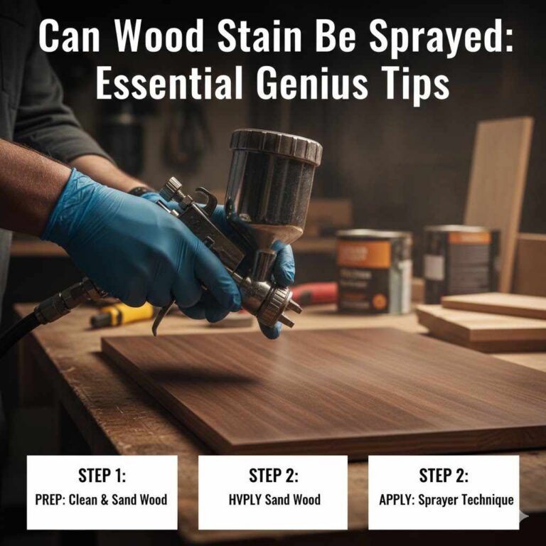 Can Wood Stain Be Sprayed