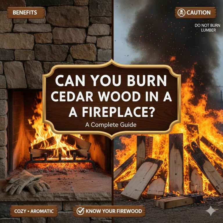 Can You Burn Cedar Wood in a Fireplace