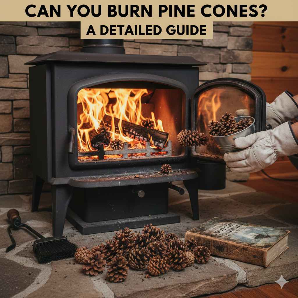 Can You Burn Pine Cones in a Wood Stove